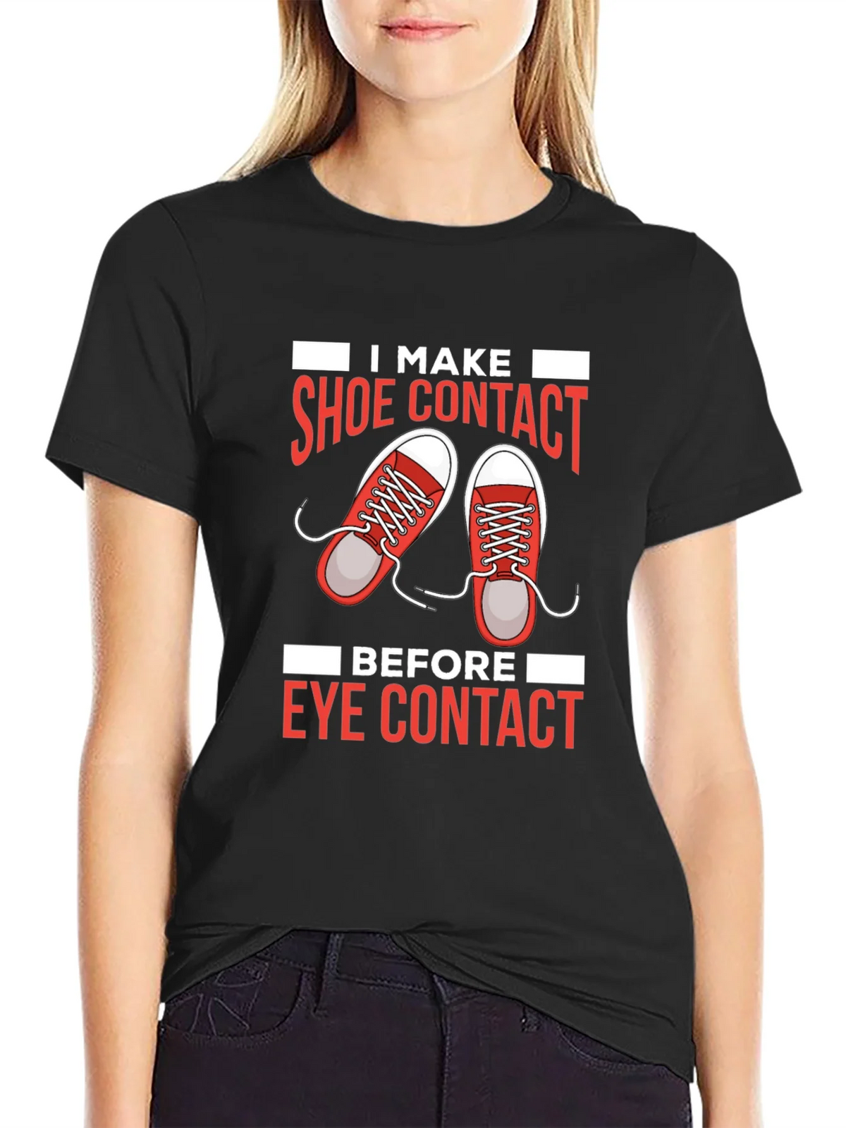 Shoe Contact T-Shirt Funny Graphic Tee