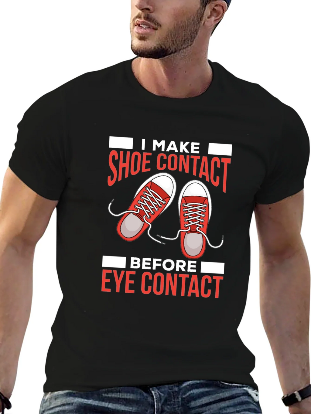 Shoe Contact T-Shirt Funny Graphic Tee