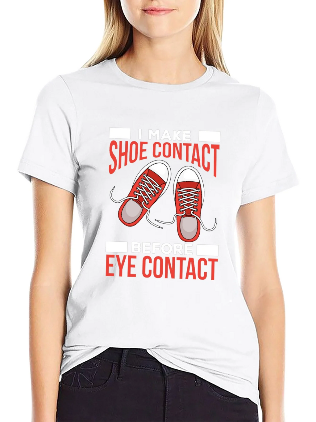 Shoe Contact T-Shirt Funny Graphic Tee