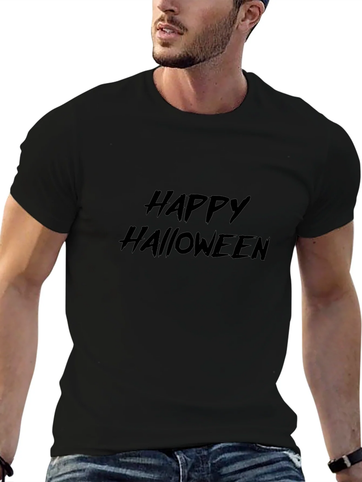 Happy Halloween Black T-Shirt product image 9