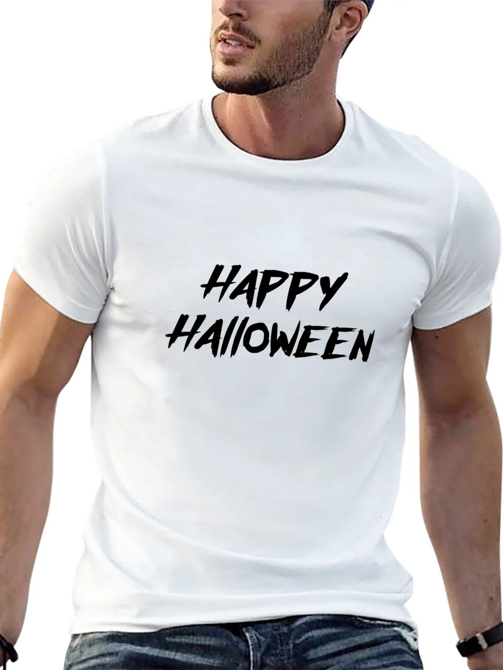 Happy Halloween Black T-Shirt product image 4