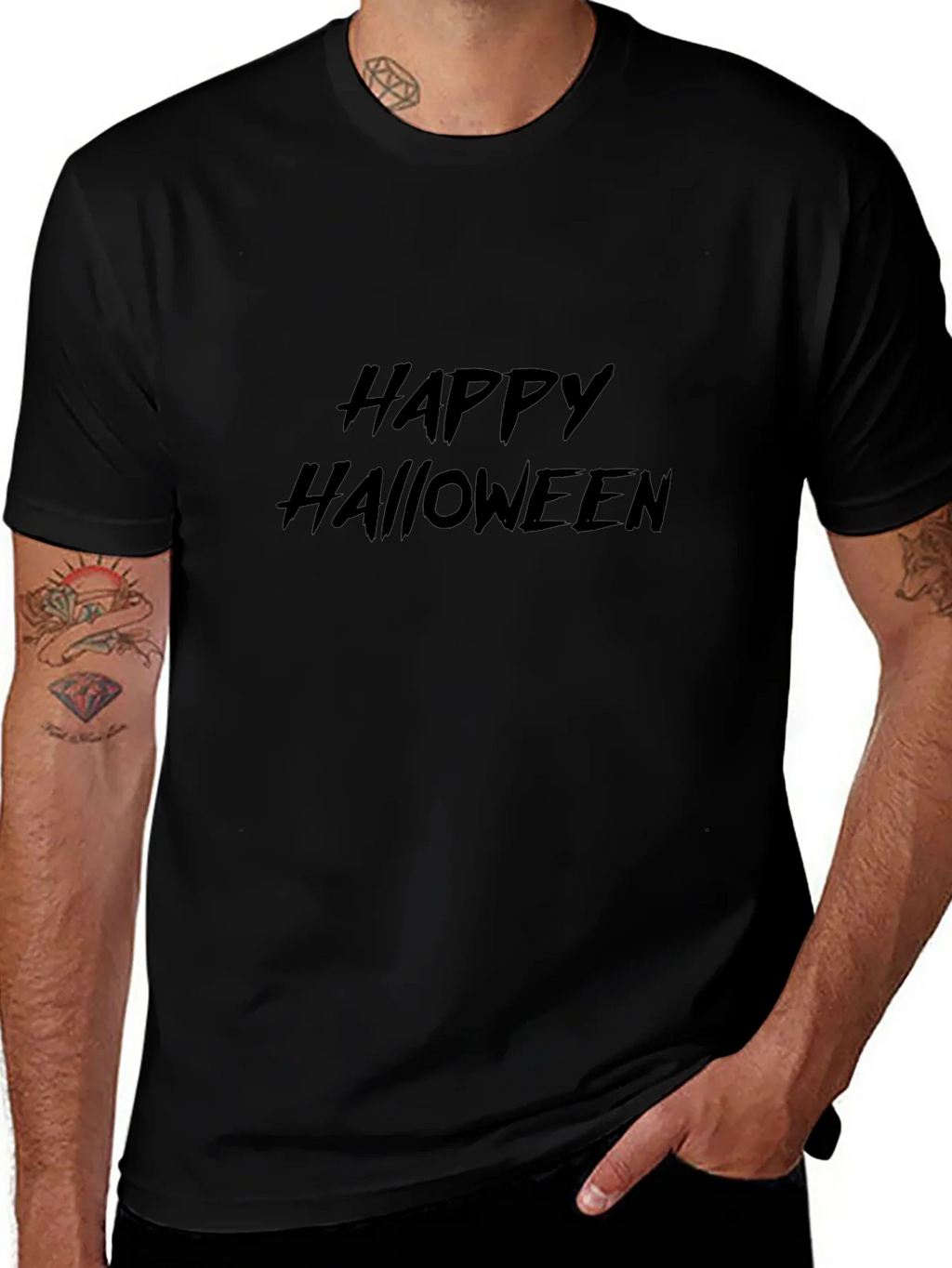 Happy Halloween Black T-Shirt product image 1