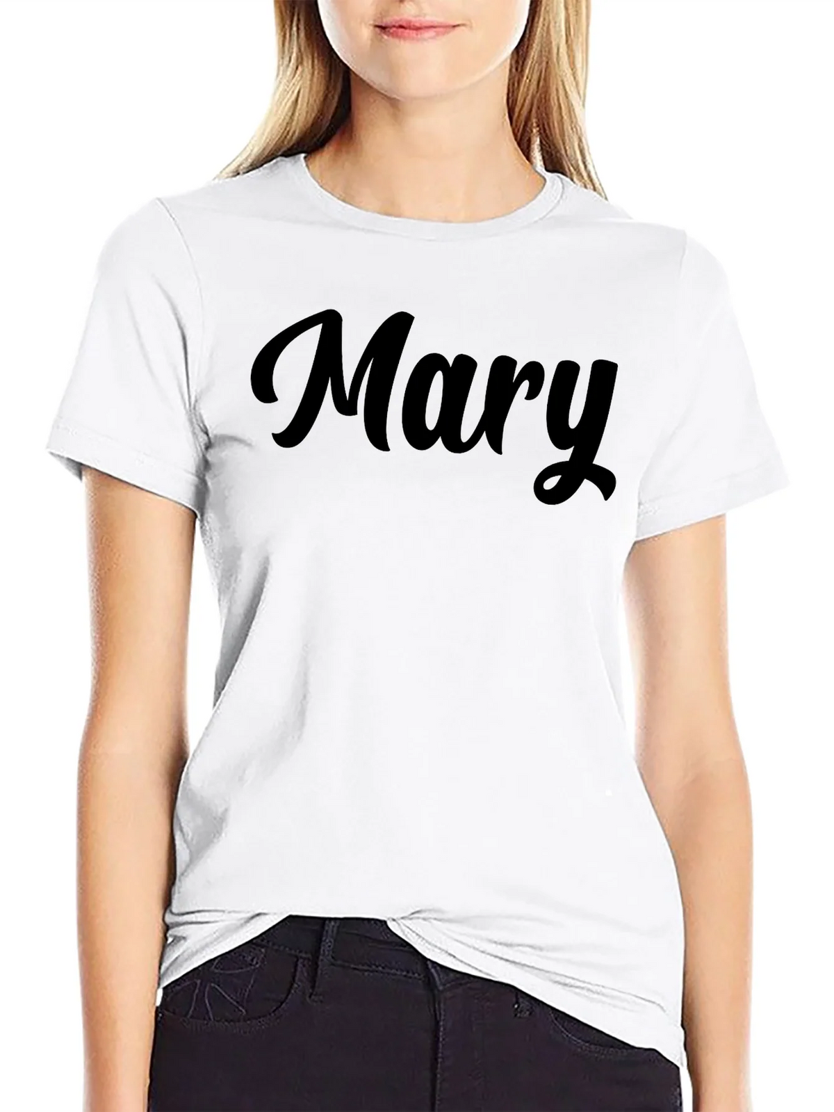 Personalized Mary Black T-Shirt product image 11