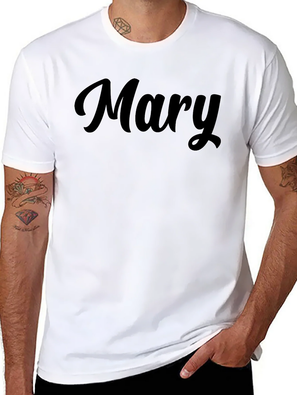 Personalized Mary Black T-Shirt product image 10
