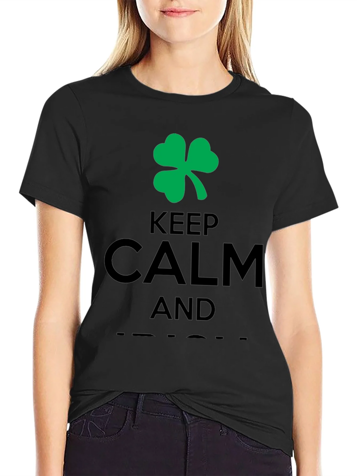 Keep Calm and Shamrock Tee - St. Patricks Day Shirt product image 5