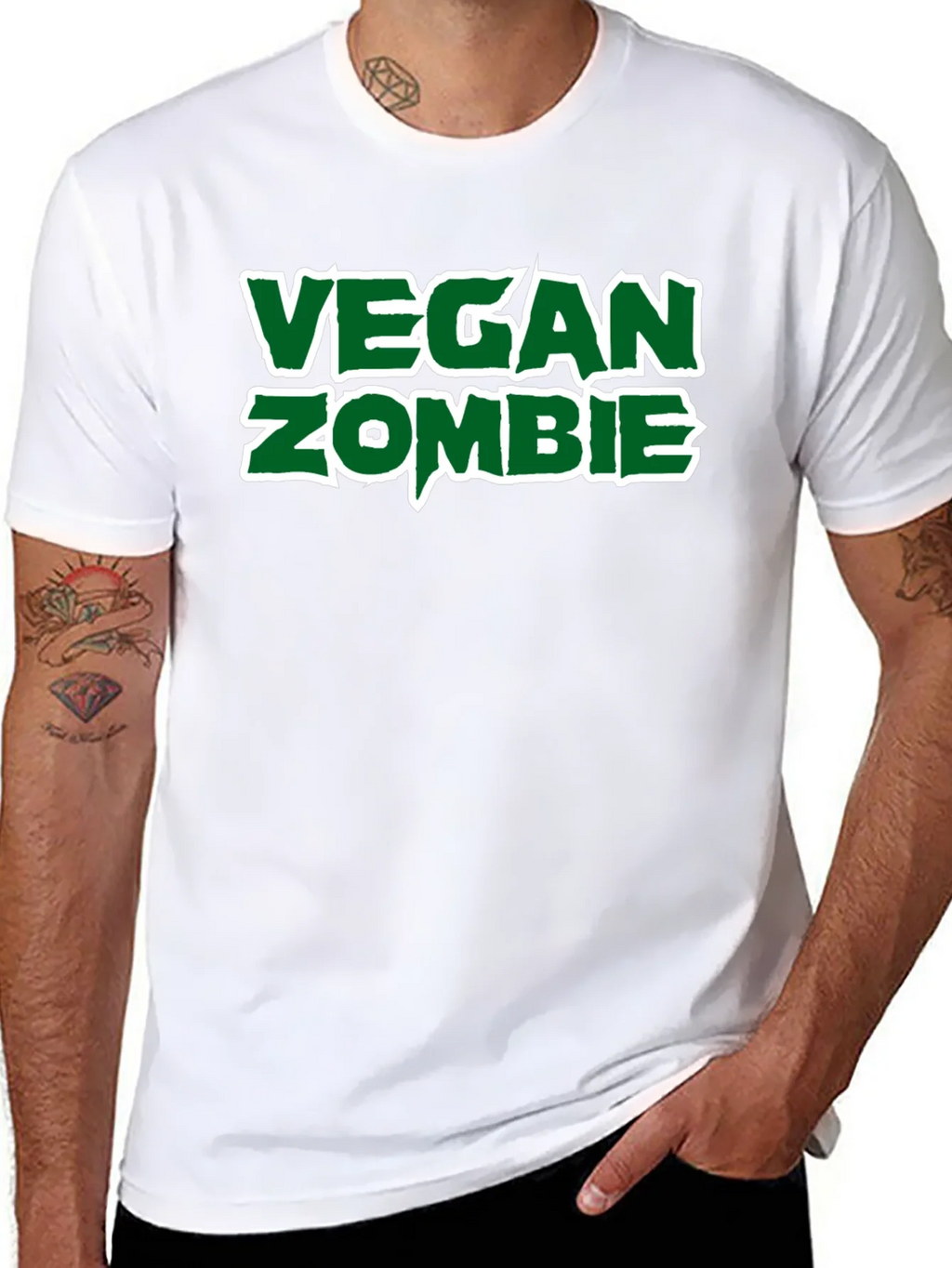 Vegan Zombie Graphic T-Shirt product image 10