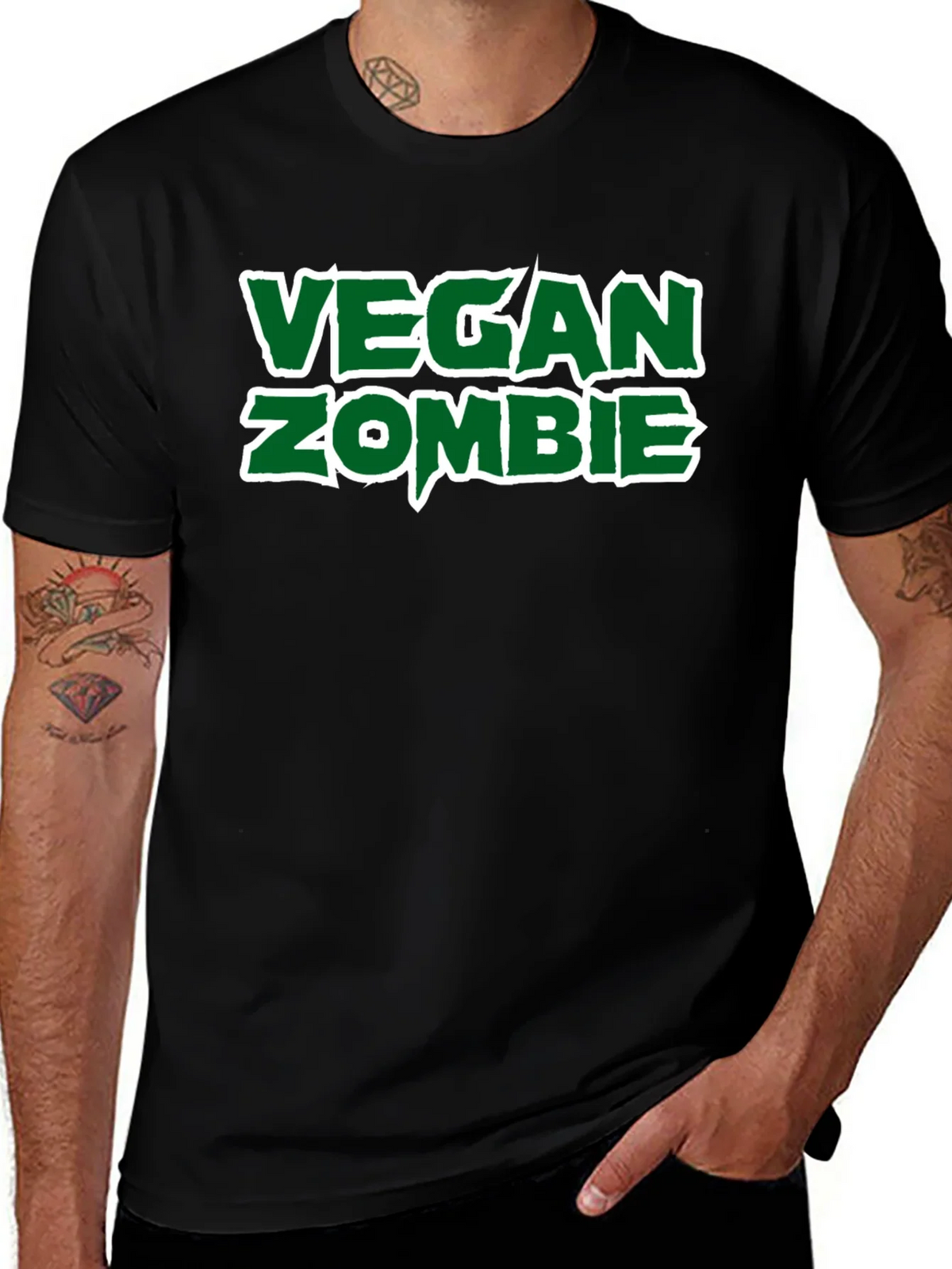 Vegan Zombie Graphic T-Shirt product image 1
