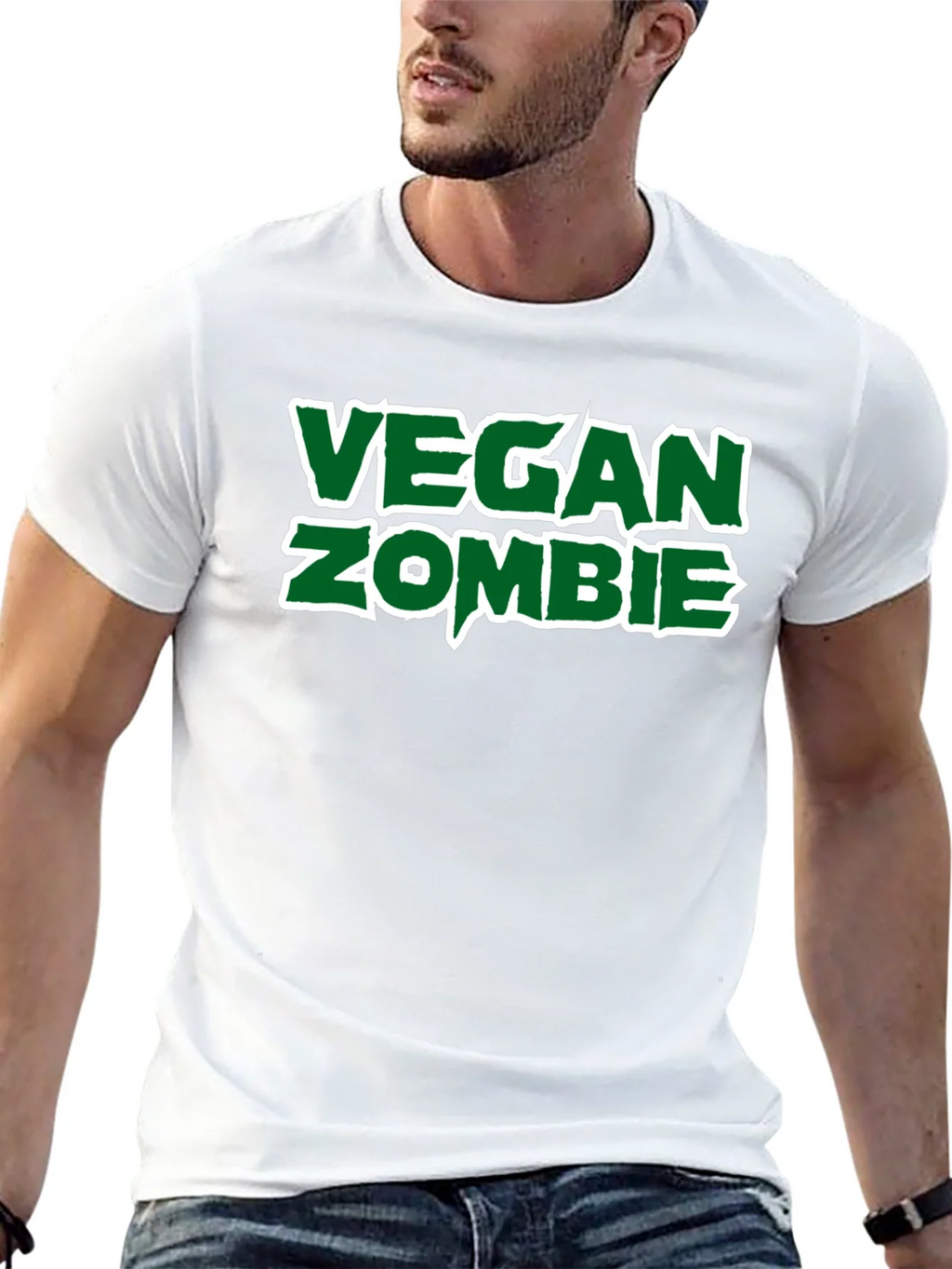 Vegan Zombie Graphic T-Shirt product image 4