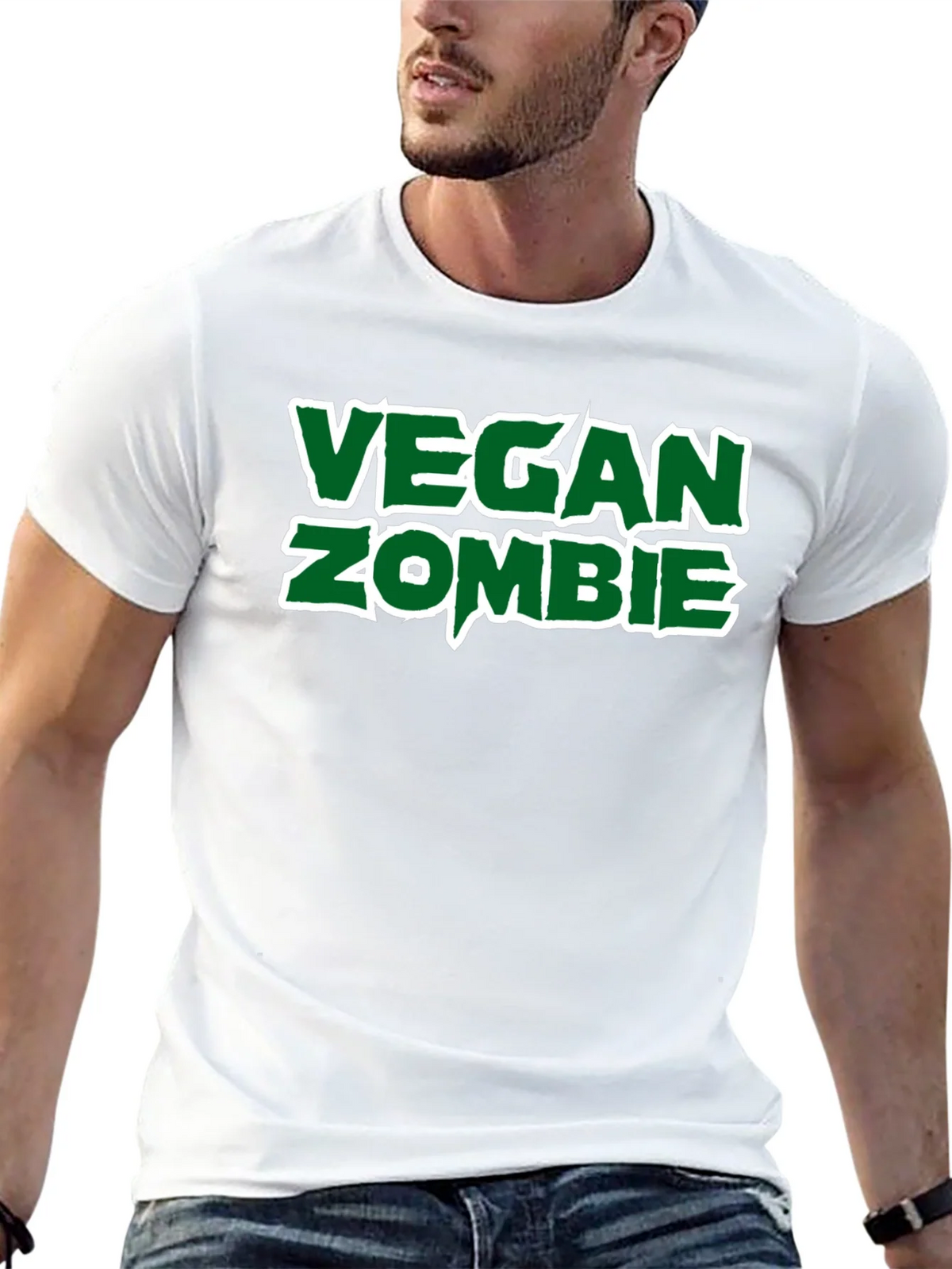 Vegan Zombie Graphic T-Shirt product image 4