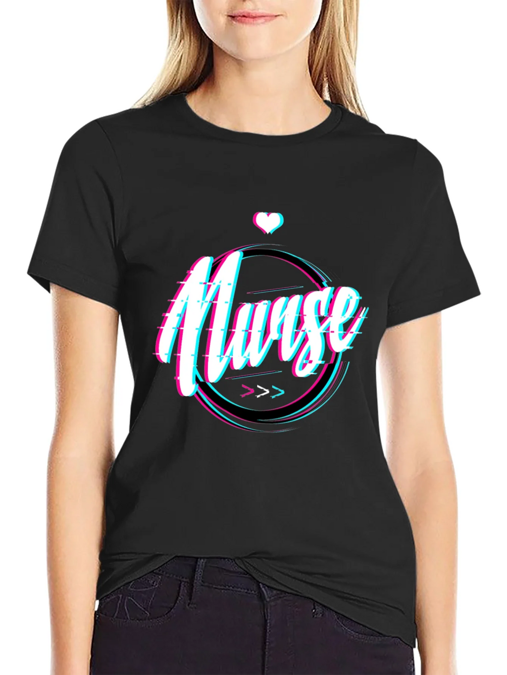 Nurse Glitch T-Shirt - Unique Medical Apparel product image 5