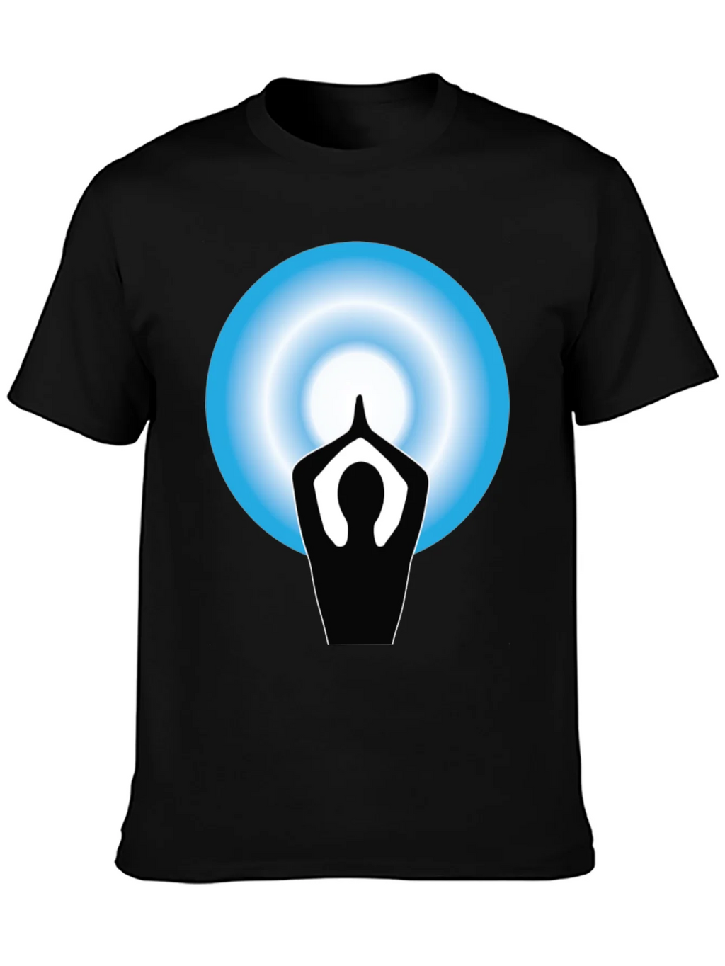 Yoga Meditation Graphic Black T-Shirt product image 6