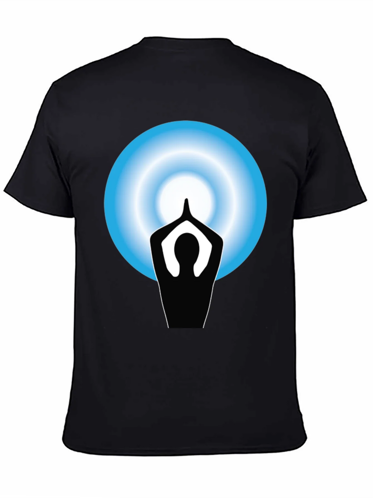 Yoga Meditation Graphic Black T-Shirt product image 7
