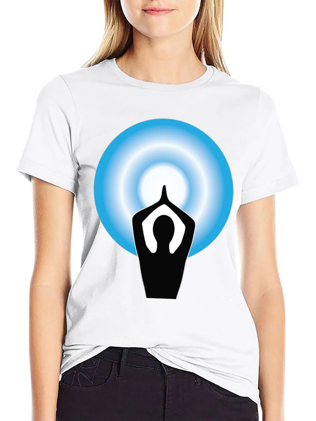 Yoga Meditation Graphic Black T-Shirt product image 11