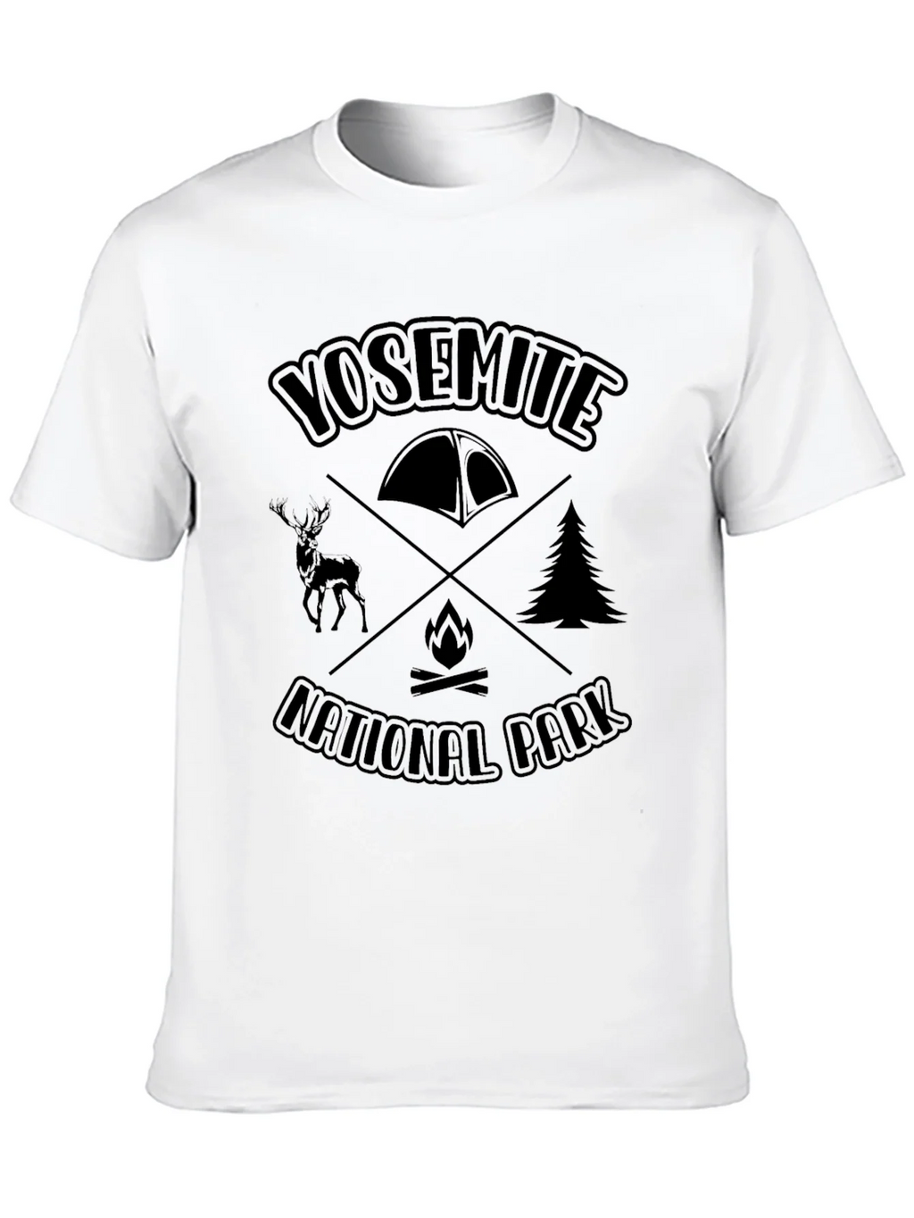 Yosemite National Park Camping T-Shirt product image 12