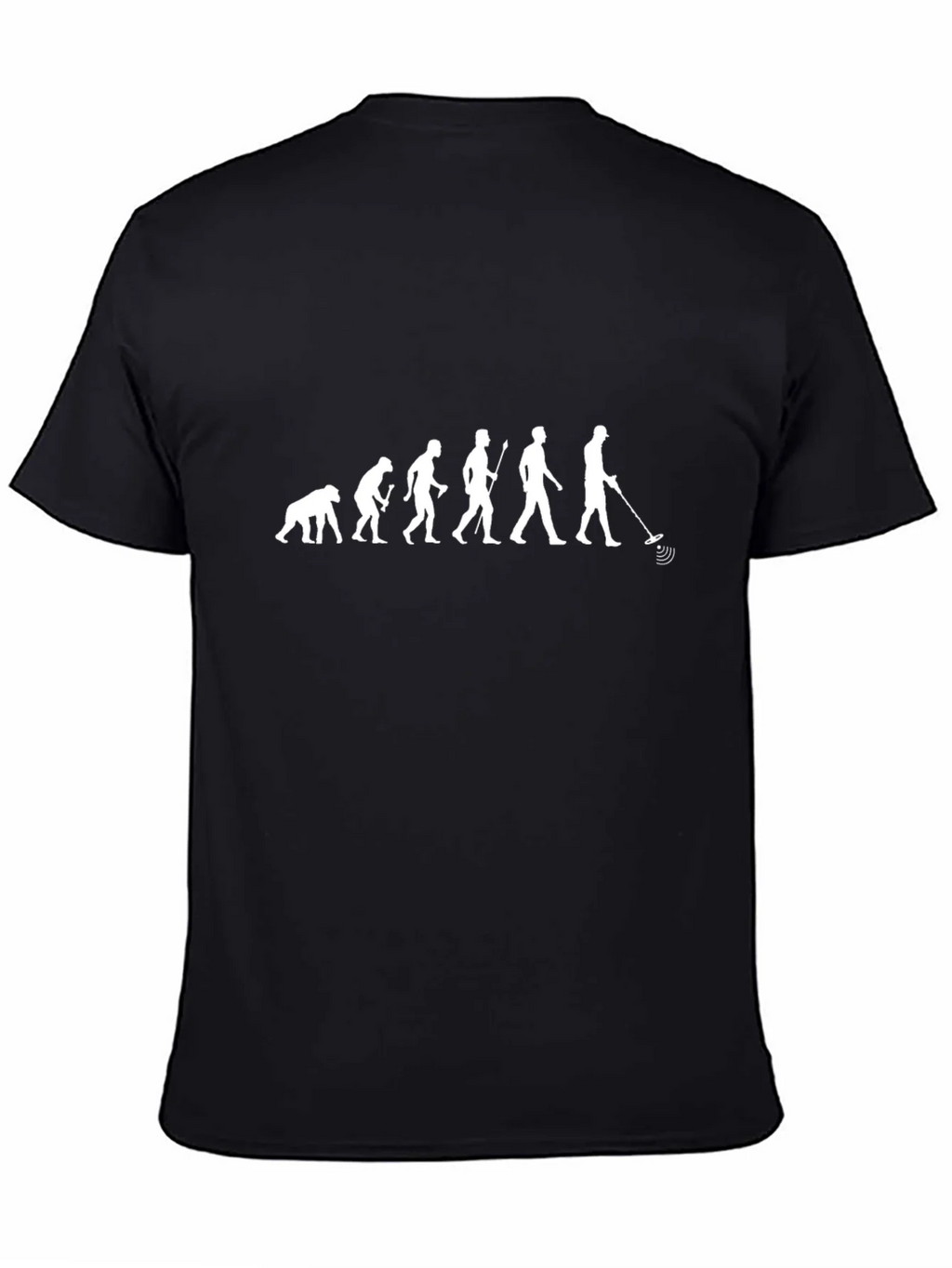 Evolution of Metal Detecting Black T-Shirt product image 7