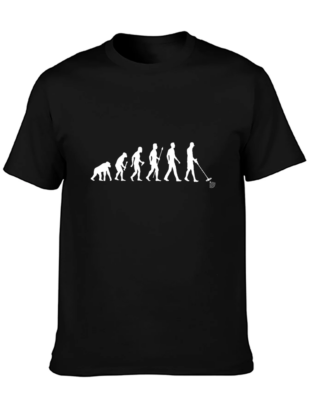 Evolution of Metal Detecting Black T-Shirt product image 6