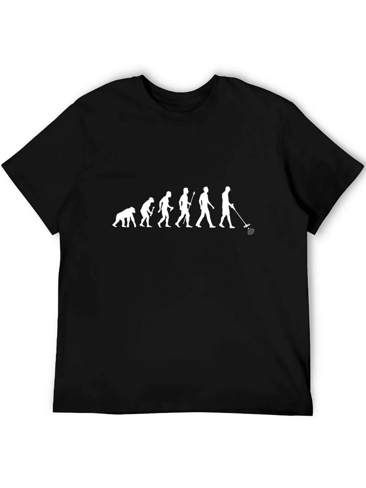 Evolution of Metal Detecting Black T-Shirt product image 8