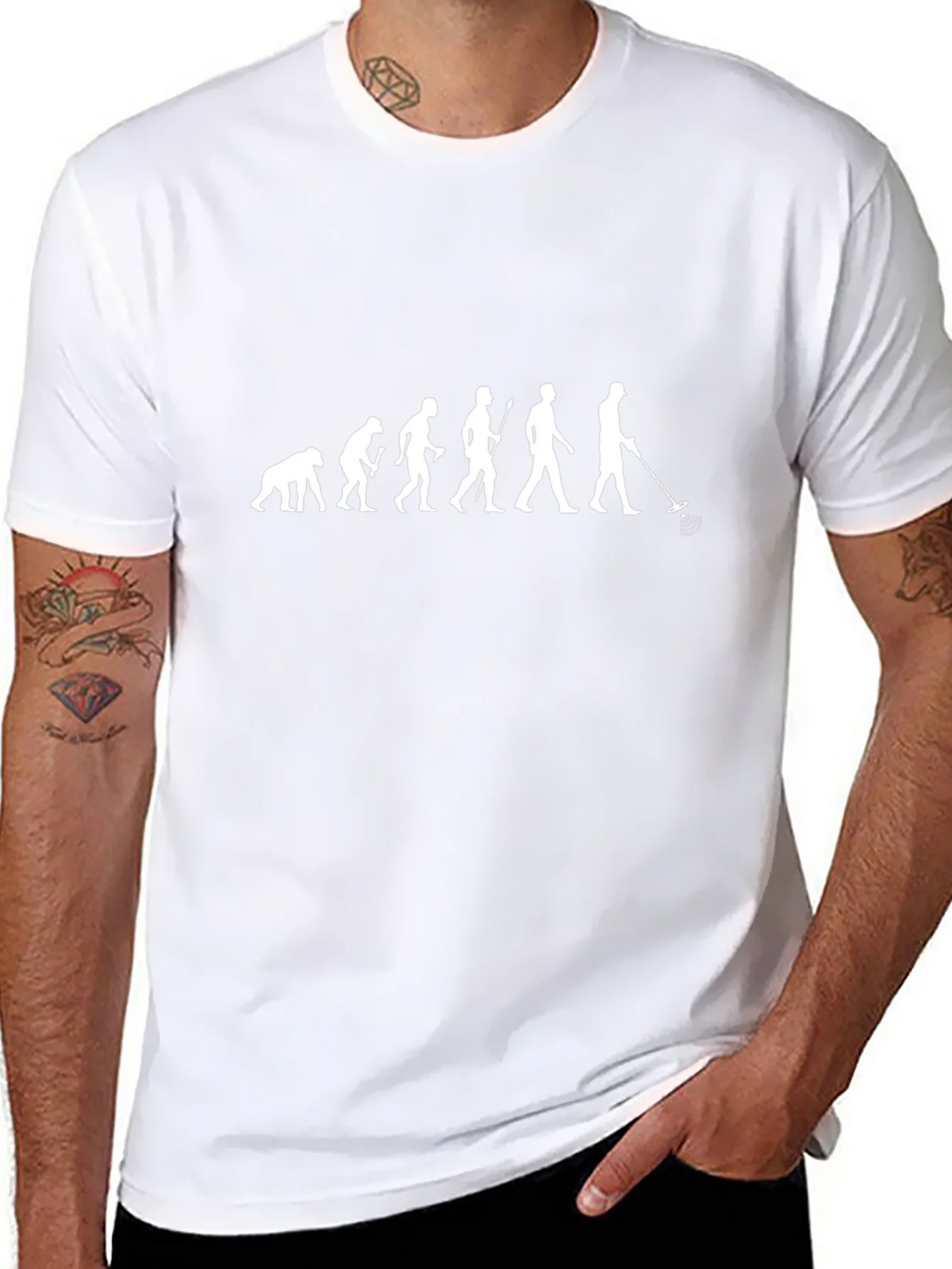 Evolution of Metal Detecting Black T-Shirt product image 10