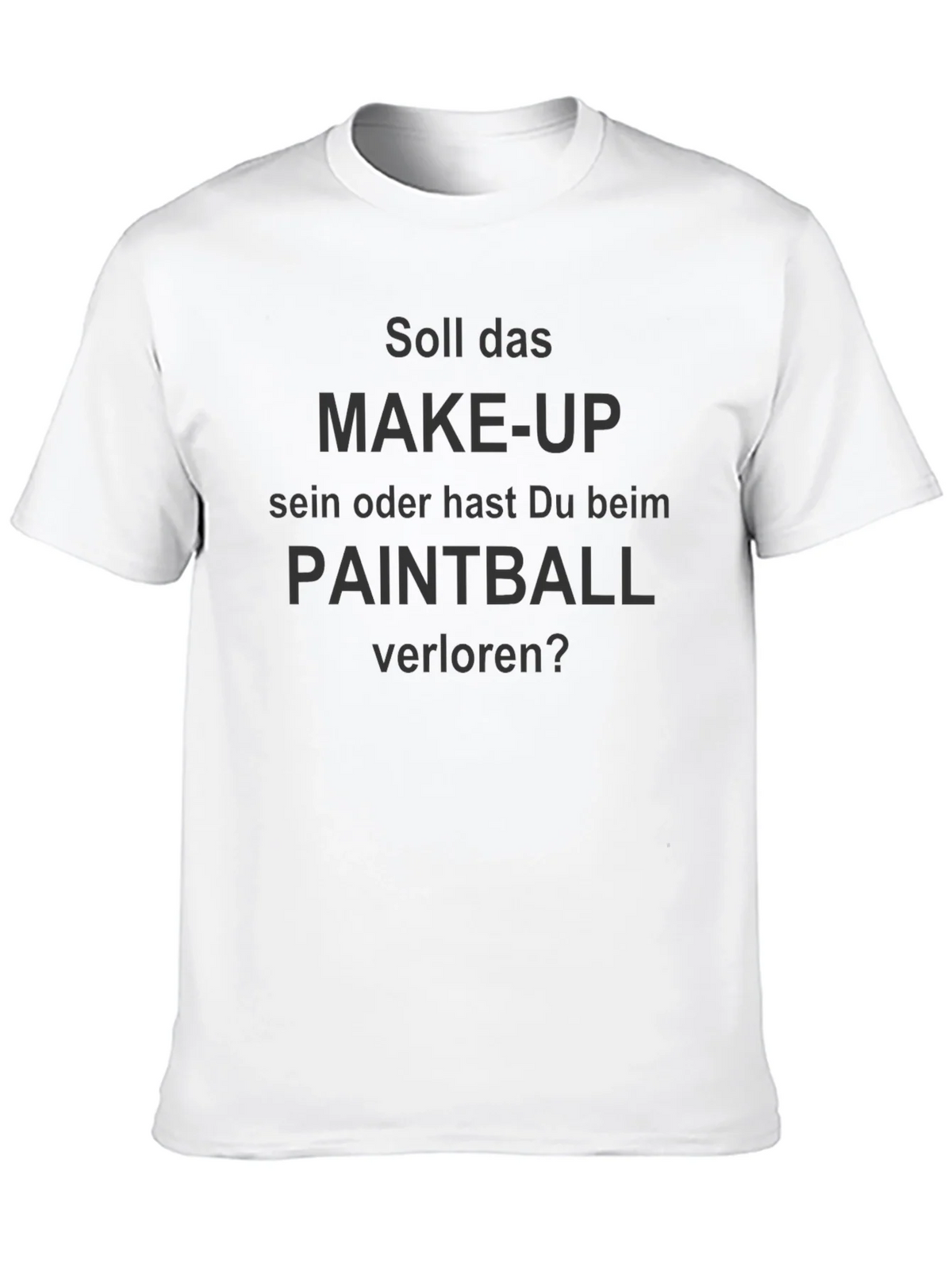 Funny Paintball or Make-up? Black T-Shirt product image 12