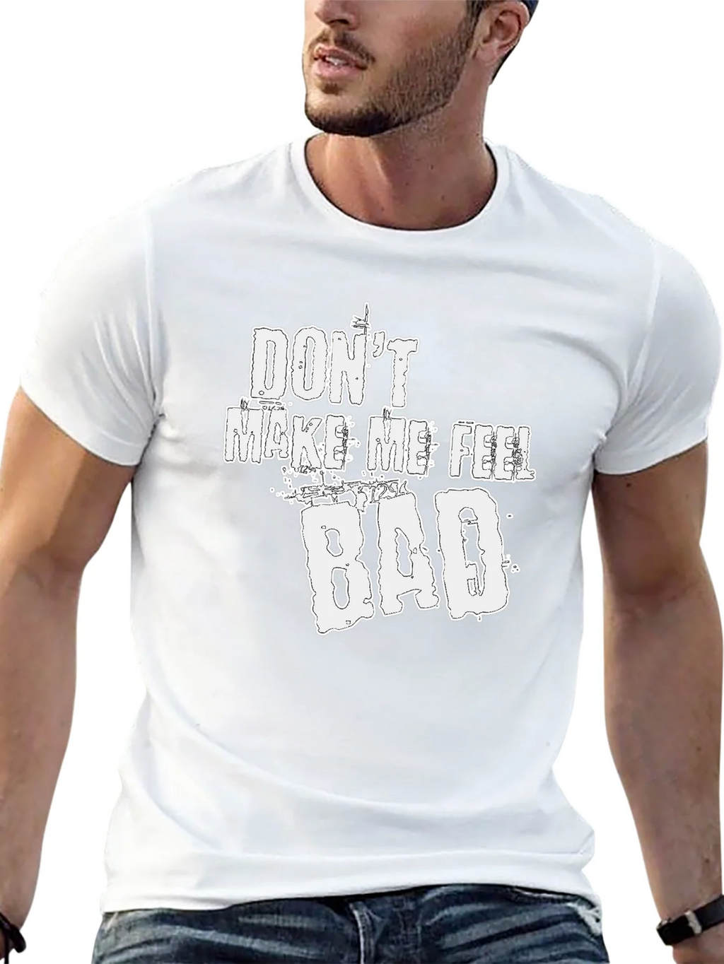 Dont Make Me Feel Bad Graphic Tee - Soft Cotton Blend product image 4