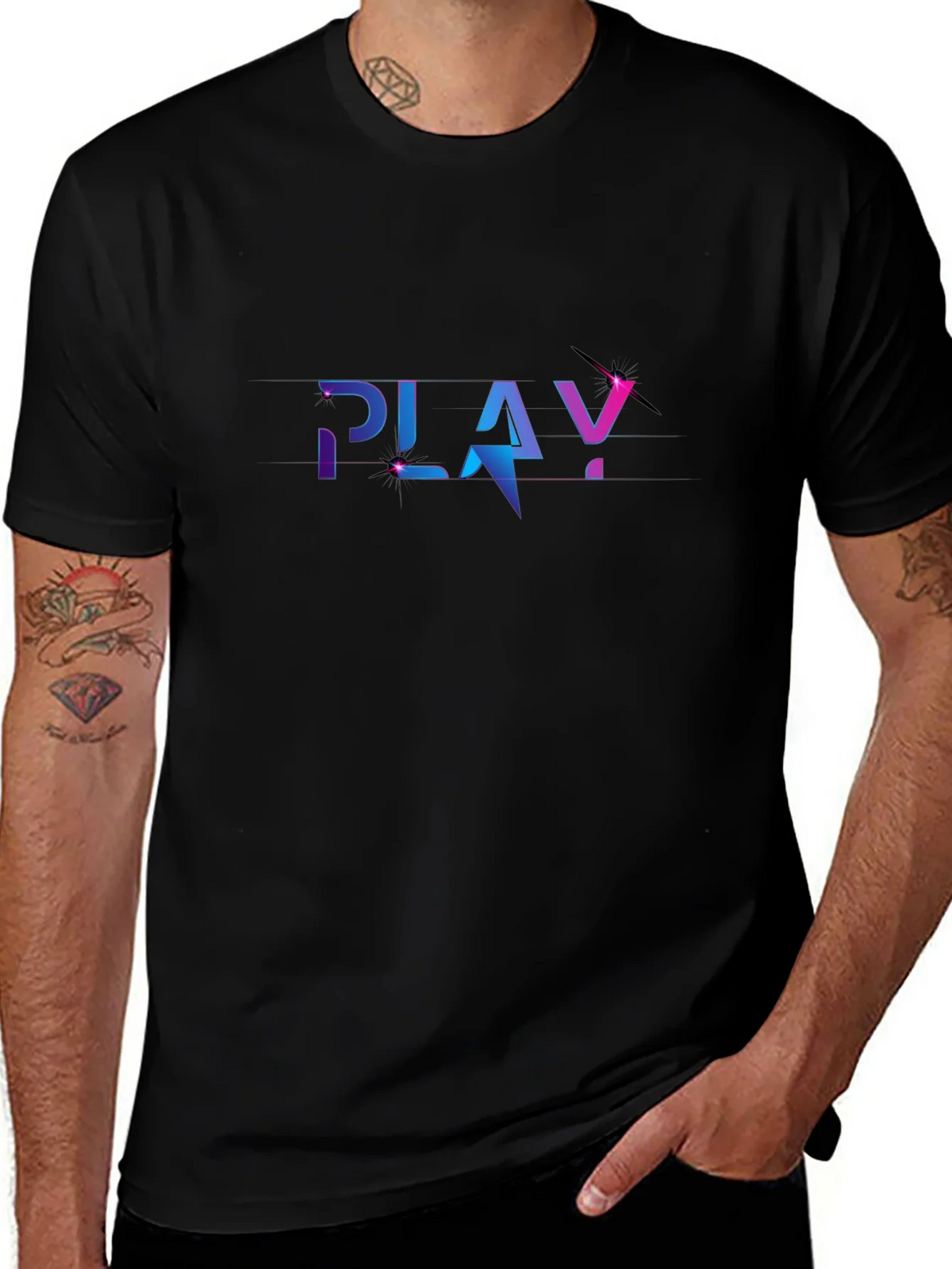 Play Graphic Black T-Shirt product image 1