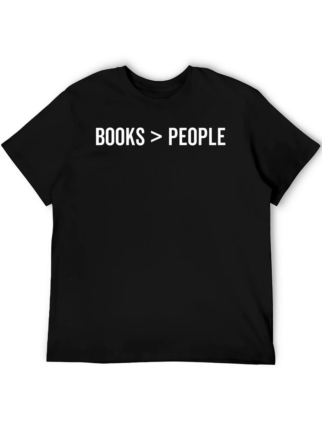 Books > People T-Shirt - Black Graphic Tee product image 8