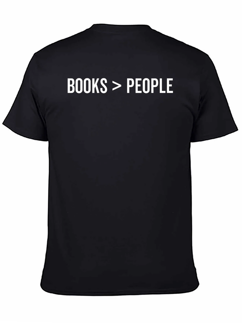 Books > People T-Shirt - Black Graphic Tee product image 7