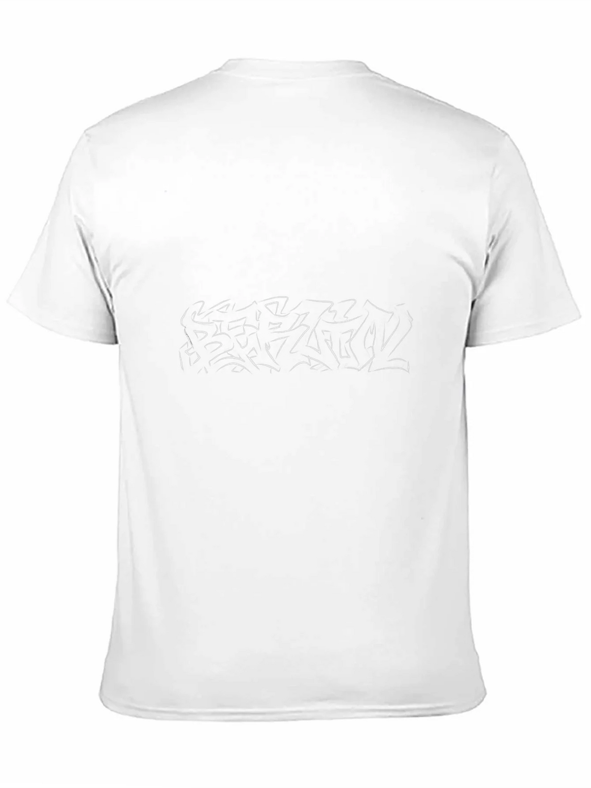 Abstract Line Art Black T-Shirt product image 2