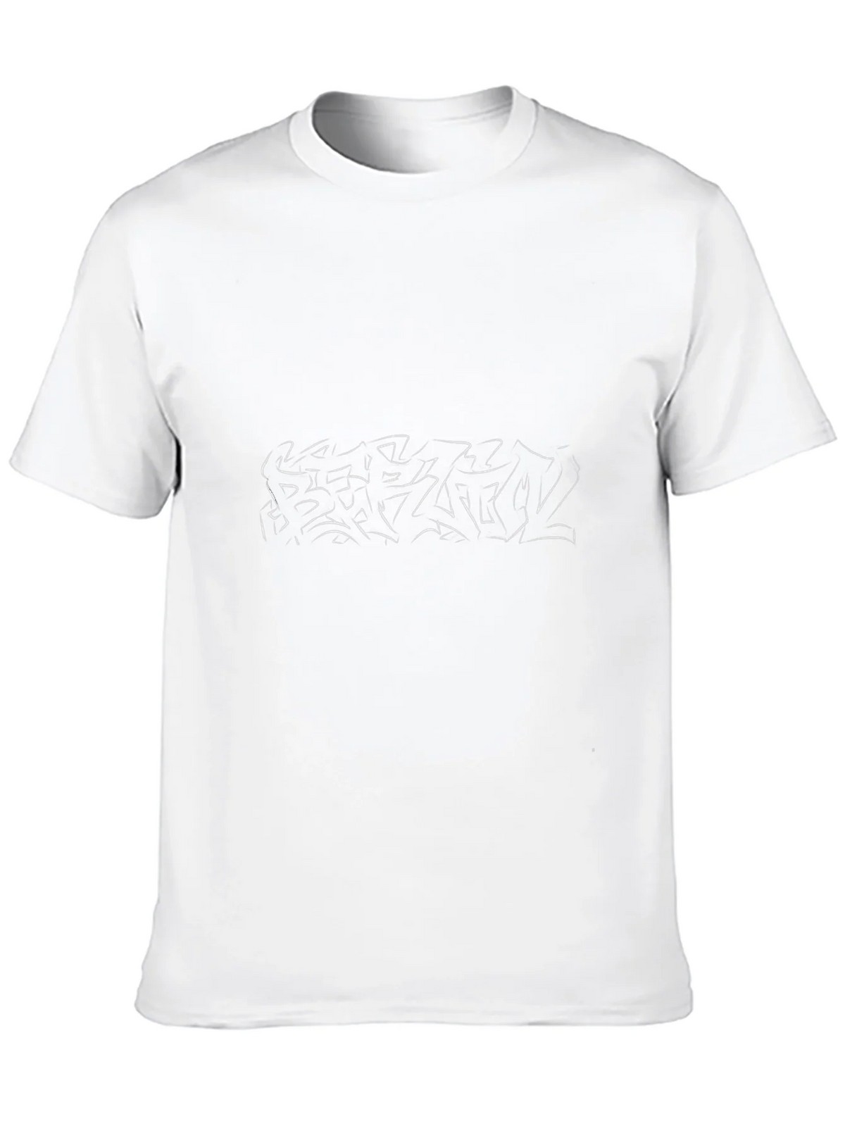 Abstract Line Art Black T-Shirt product image 12