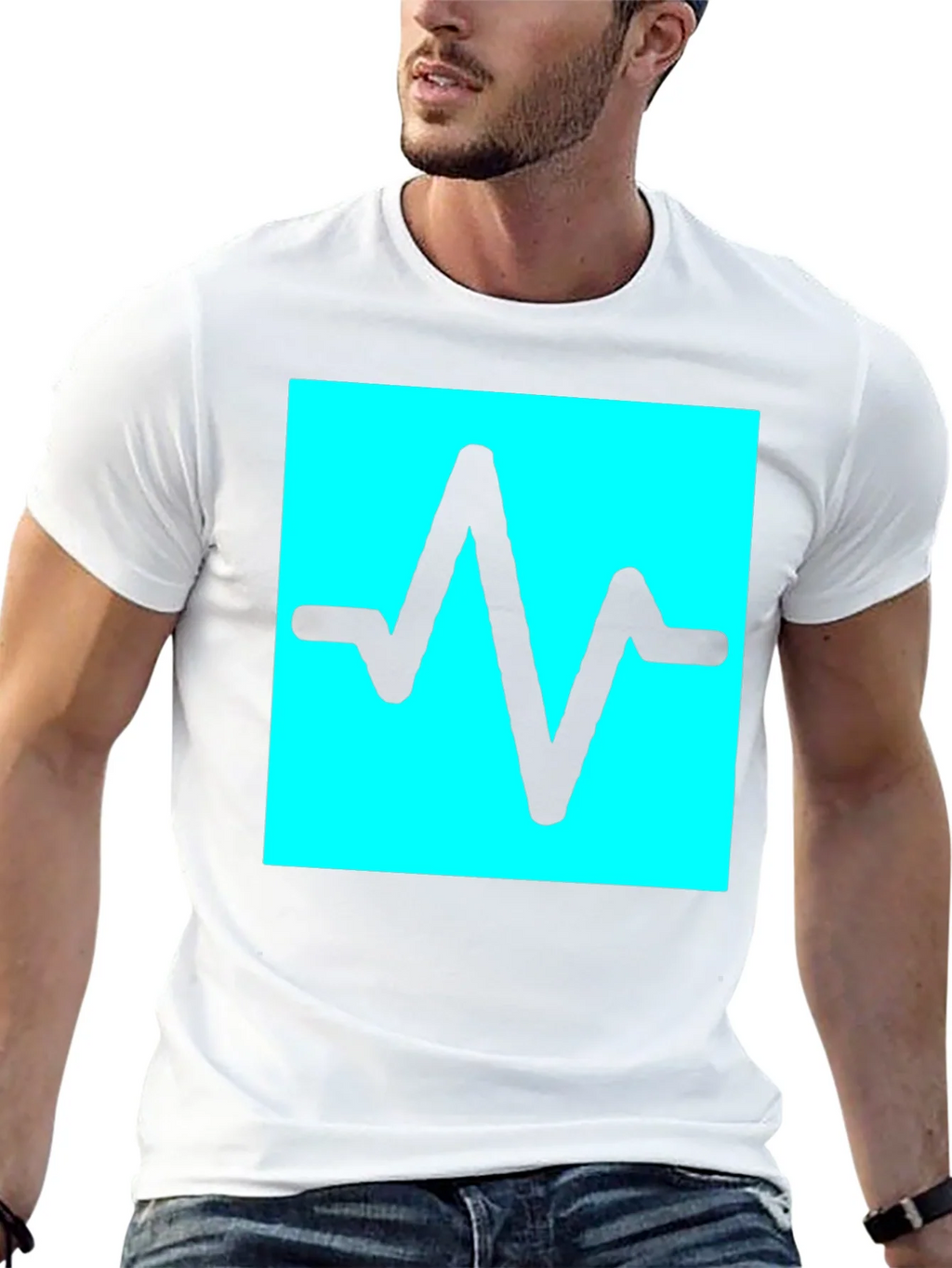 Pulse Wave T-Shirt - Black Graphic Tee product image 4