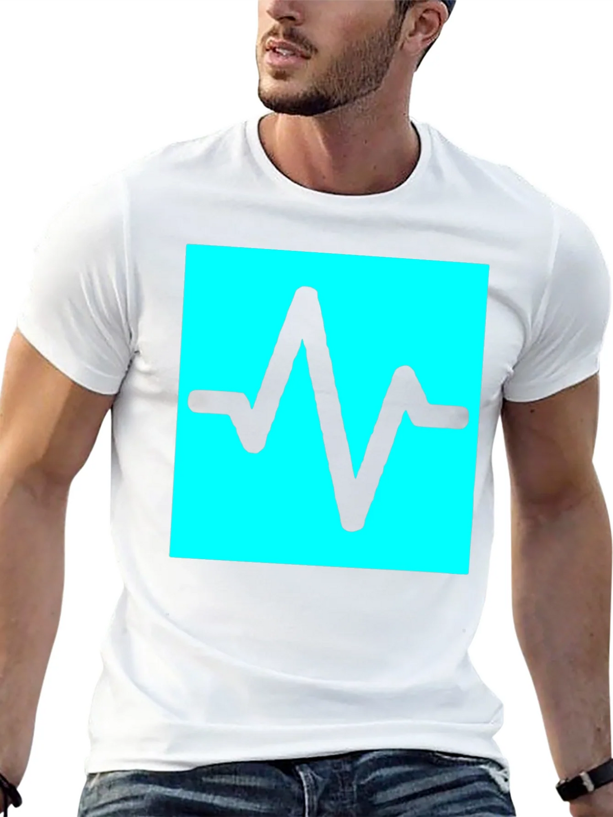 Pulse Wave T-Shirt - Black Graphic Tee product image 4