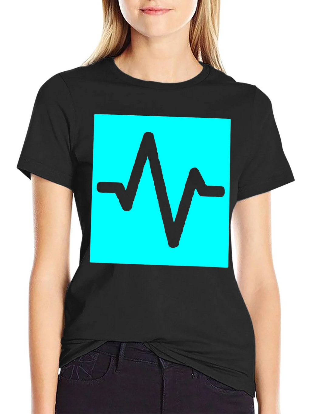 Pulse Wave T-Shirt - Black Graphic Tee product image 5