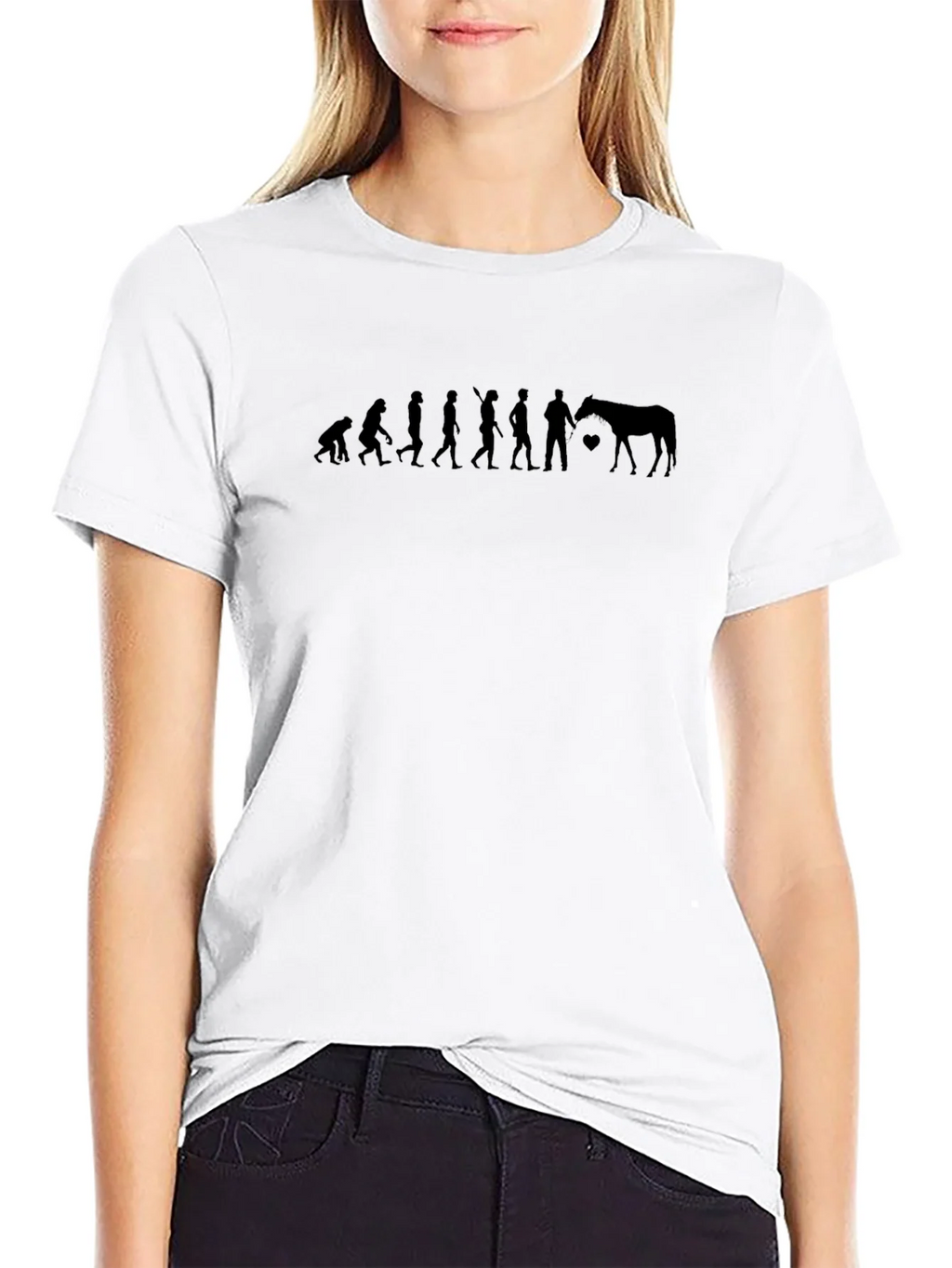 Evolution of Horse Lover T-Shirt - Black product image 11