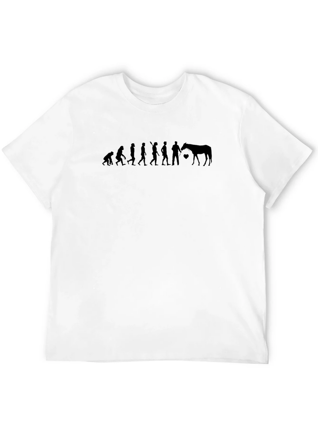Evolution of Horse Lover T-Shirt - Black product image 3
