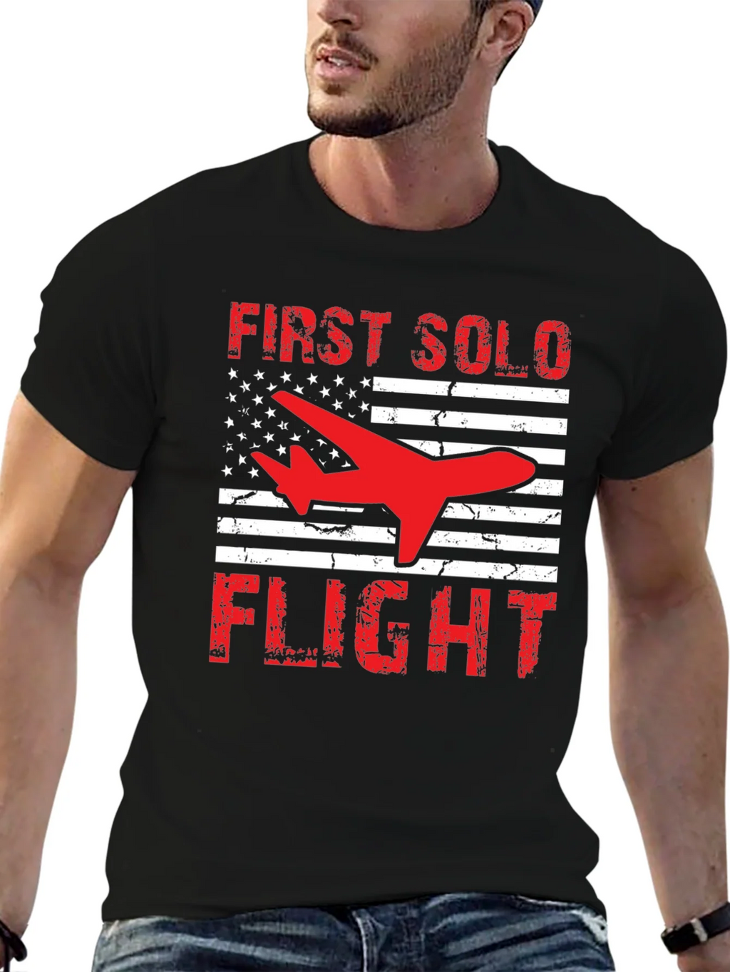 First Solo Flight Patriotic T-Shirt product image 9