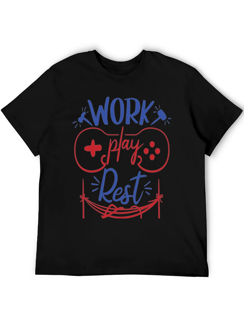 Work Play Rest Gamer Graphic T-Shirt product image 8
