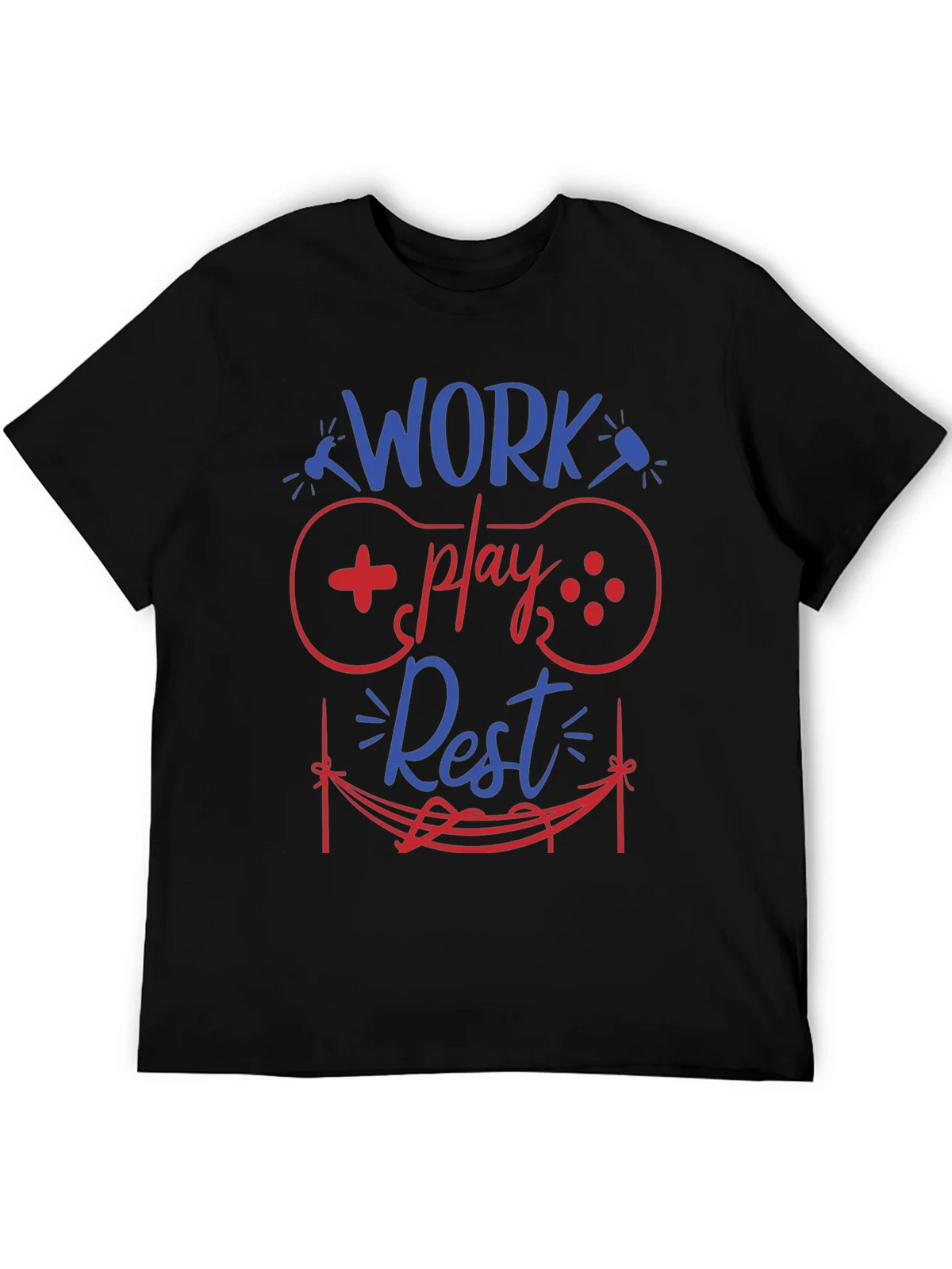 Work Play Rest Gamer Graphic T-Shirt product image 8