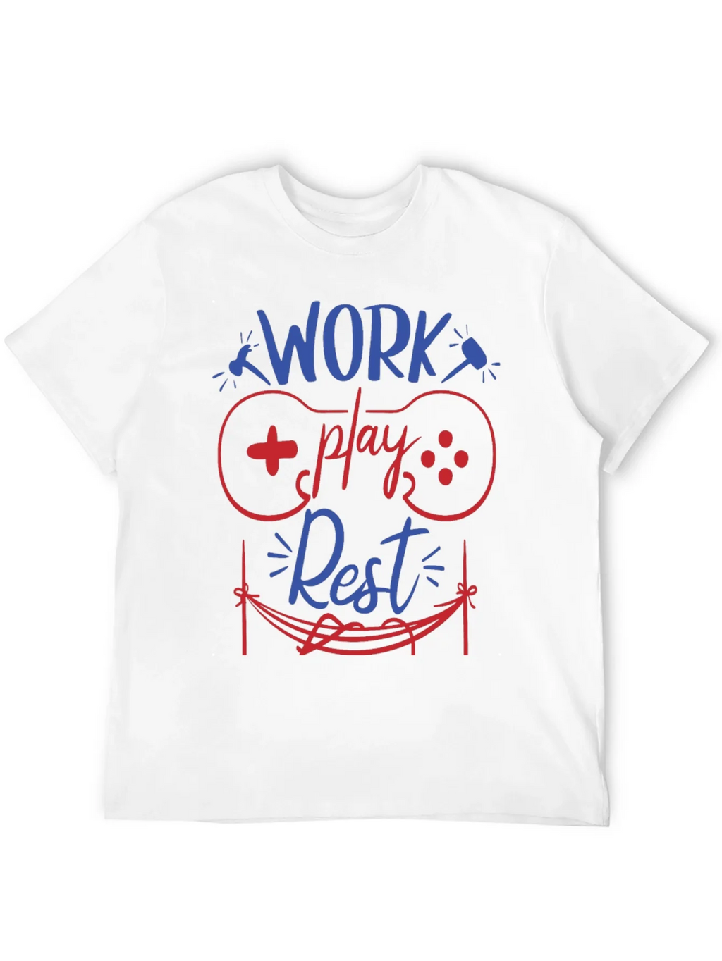 Work Play Rest Gamer Graphic T-Shirt product image 3