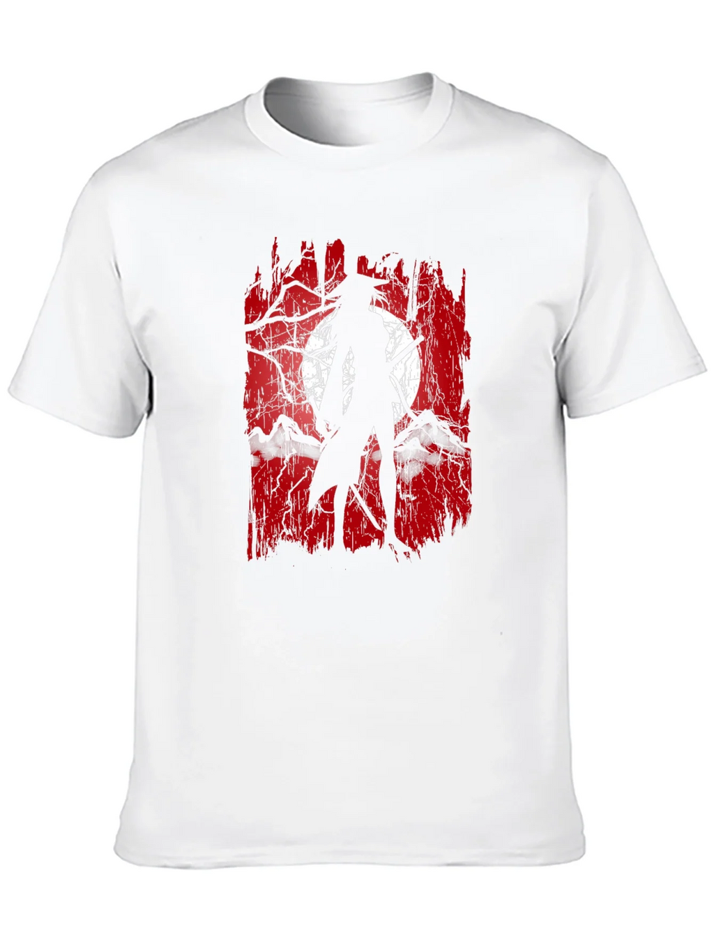 Samurai Moon Graphic Tee - Black Cotton product image 12