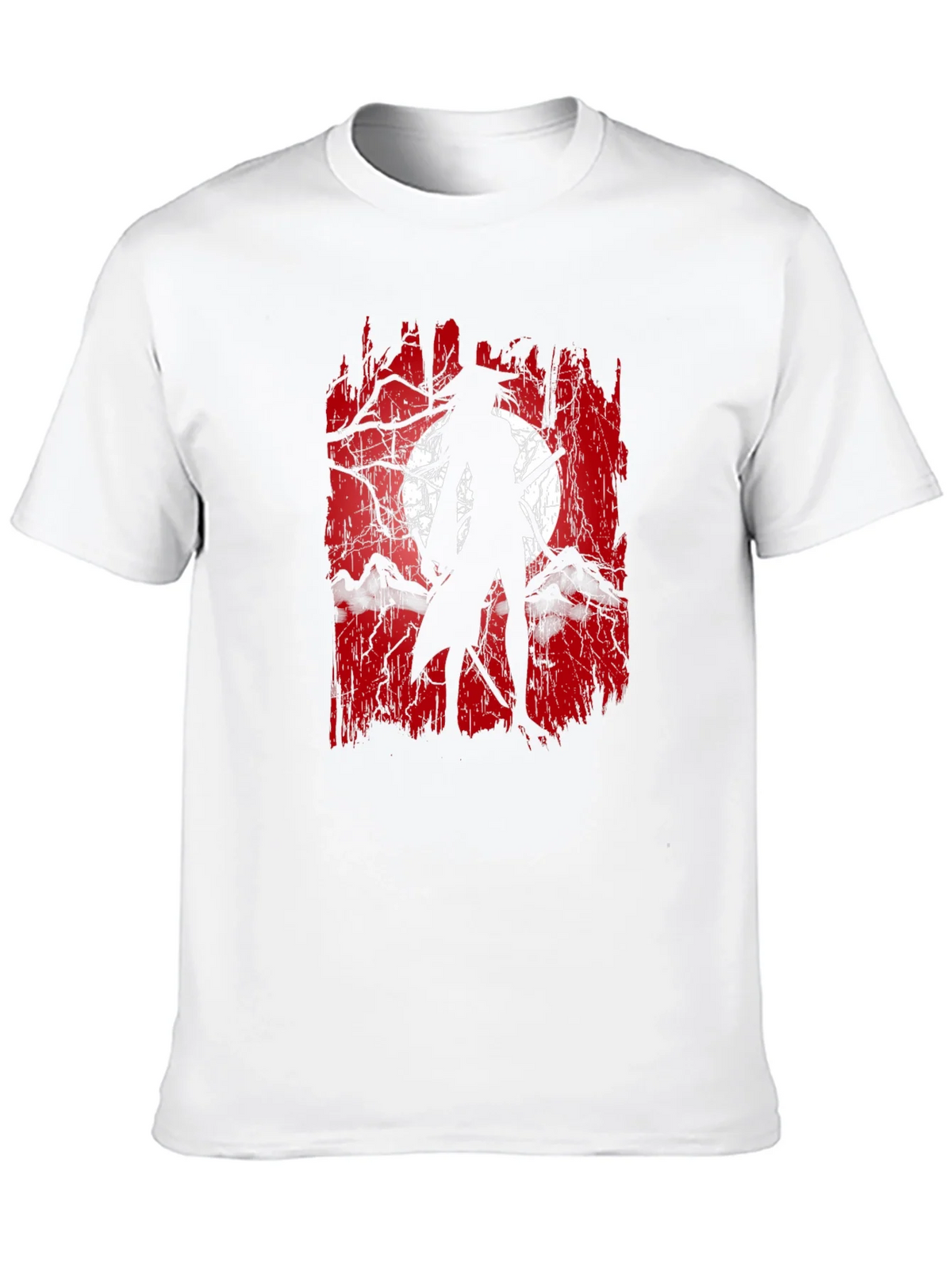 Samurai Moon Graphic Tee - Black Cotton product image 12