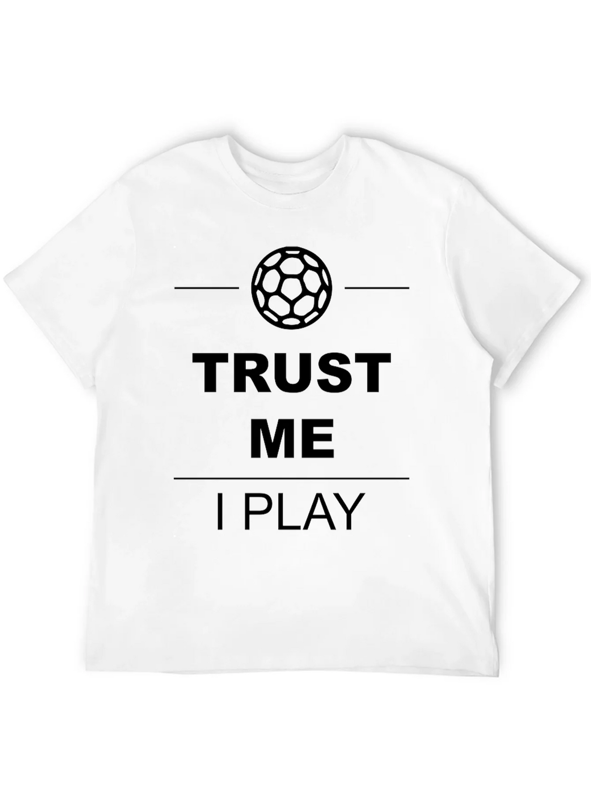 Trust Me I Play Soccer Graphic T-Shirt - Mens Black Tee product image 3