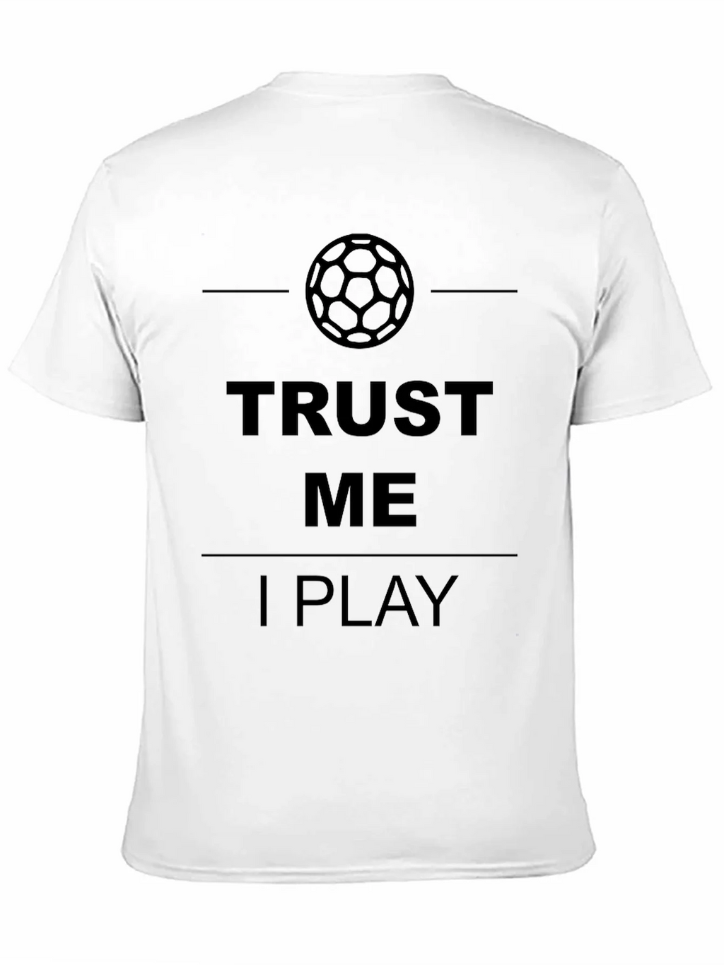 Trust Me I Play Soccer Graphic T-Shirt - Mens Black Tee product image 2