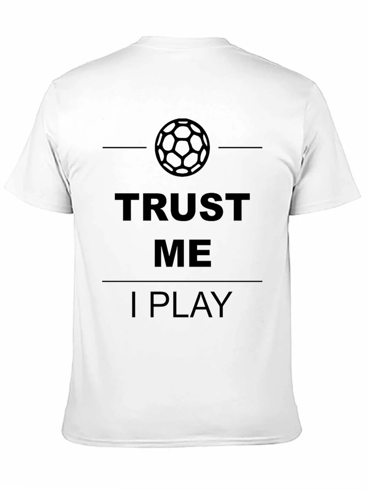 Trust Me I Play Soccer Graphic T-Shirt - Mens Black Tee product image 2