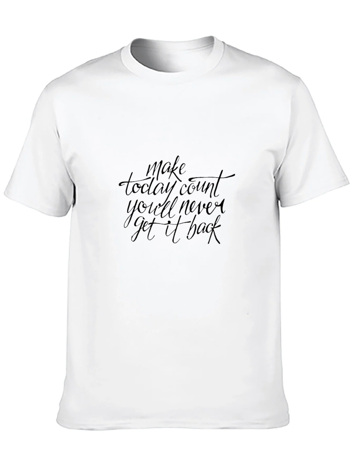 Inspirational Black T-Shirt - Make Today Count product image 12