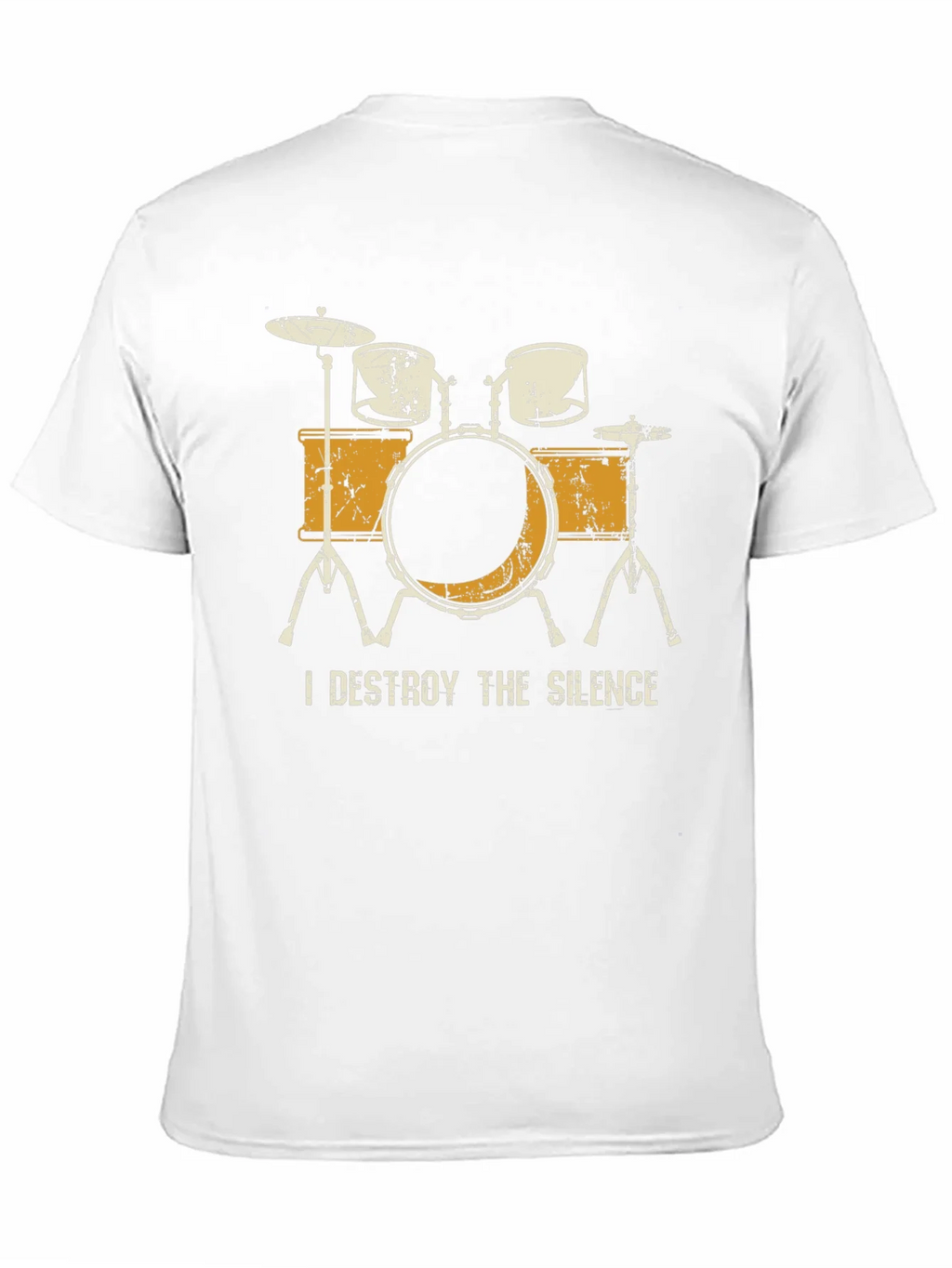 I Destroy The Silence Drum Set Graphic Tee product image 2