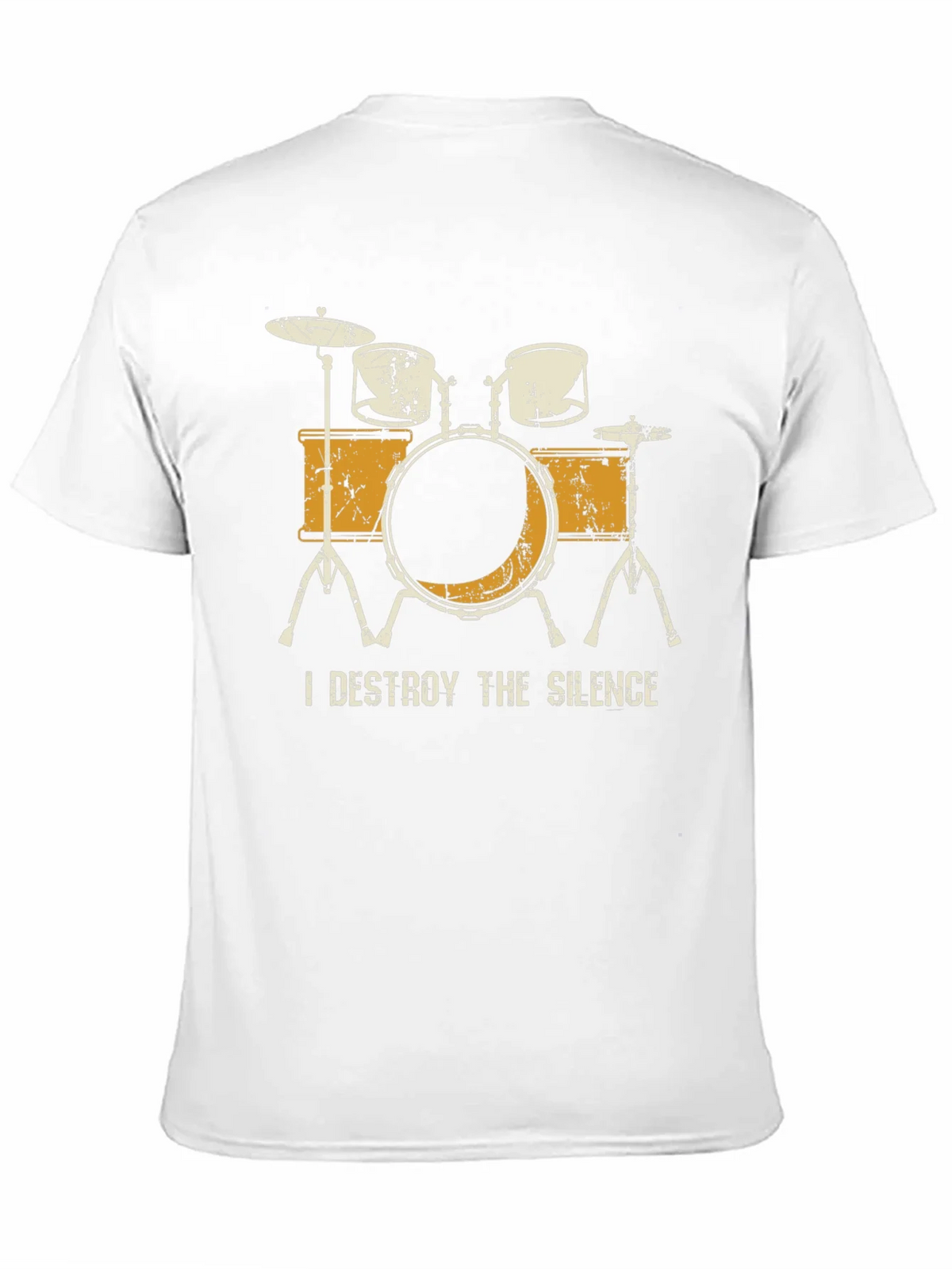I Destroy The Silence Drum Set Graphic Tee product image 2