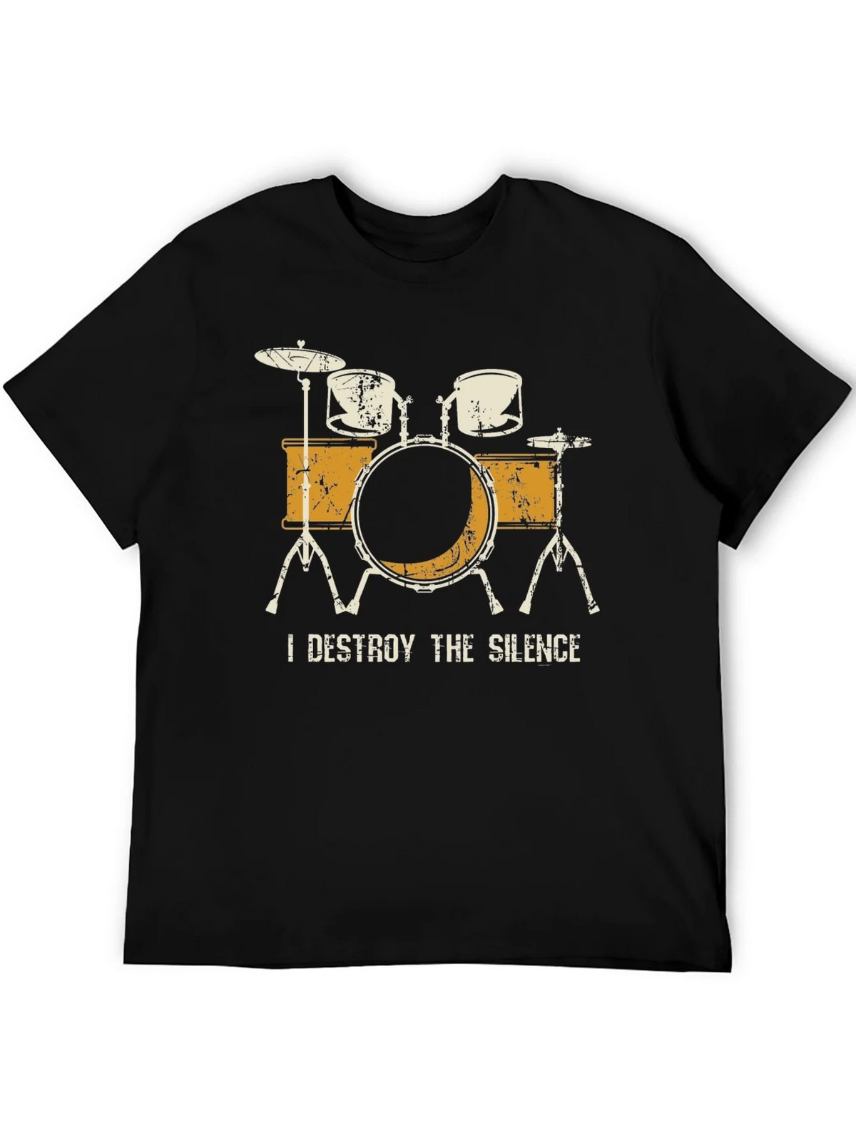 I Destroy The Silence Drum Set Graphic Tee product image 8