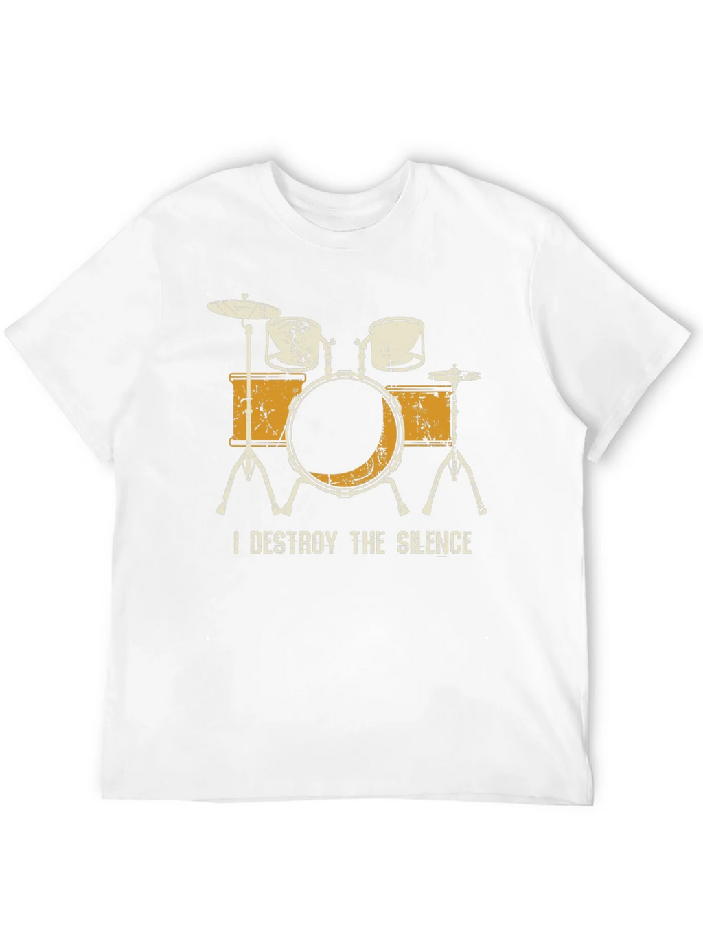 I Destroy The Silence Drum Set Graphic Tee product image 3