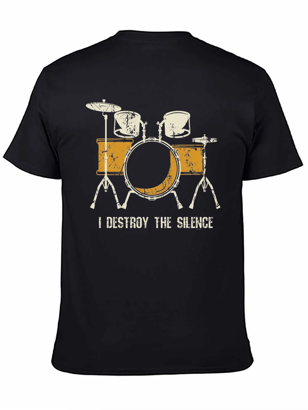 I Destroy The Silence Drum Set Graphic Tee product image 7