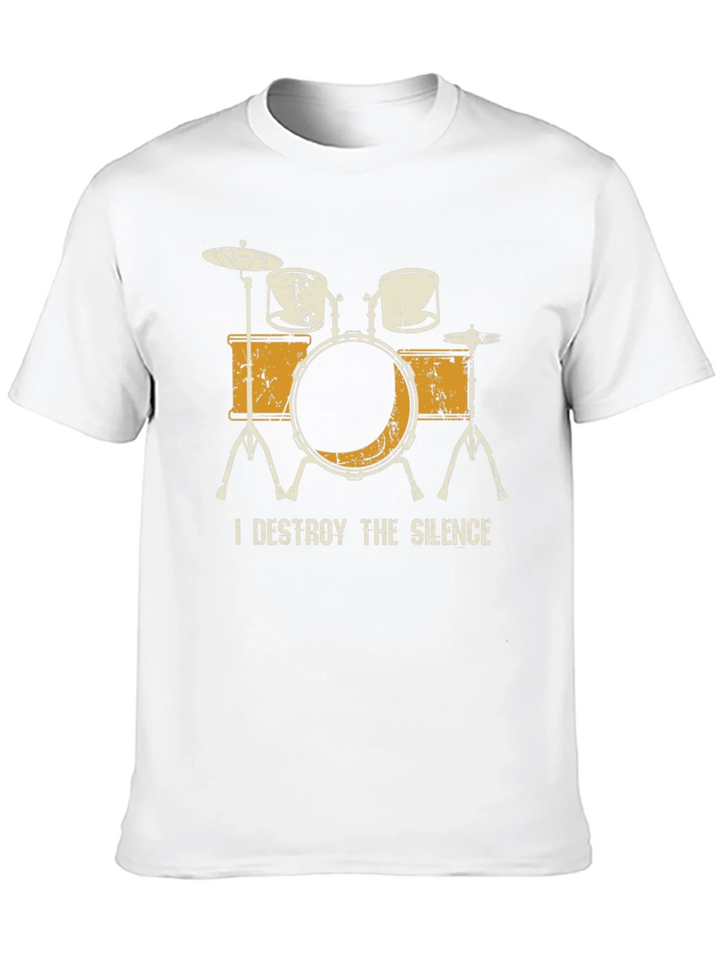 I Destroy The Silence Drum Set Graphic Tee product image 12